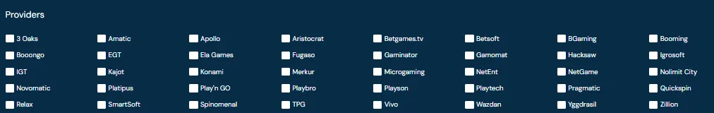 wagertales casino providers